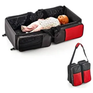 Baby Gym Bed And Travel Bag Portable Foldable Baby Bed red