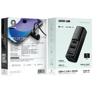 greenlion Greenlion 3-in-1 usb-c Dock