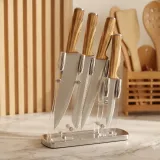 Professional Stainless Steel Knife Set With Stand