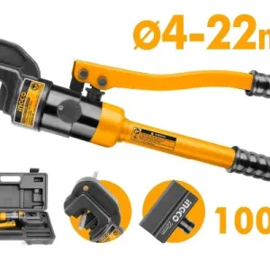 ingco Ingco Hydraulic Steel Cutters φ4-φ22mm 100KN 24mm Stroke 4.20kg